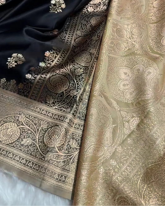 Rajeshvari Black Silk Saree